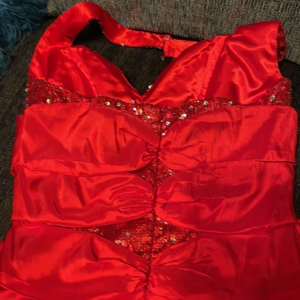 WOW! Prom & Pageant Red Prom Pageant Dress - Picture 2 of 5